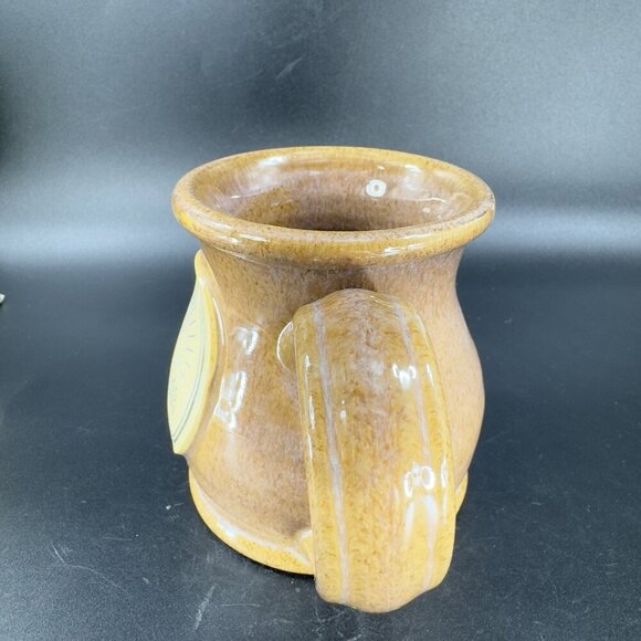 Deneen Pottery Hand Made Coffee Mug Cup Brown Glaze Egg Harbor Illinois IL - Picture 7 of 13